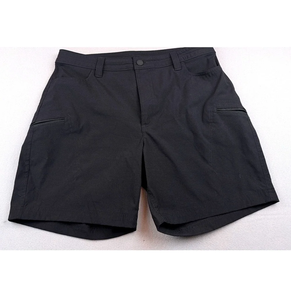 Eddie Bauer Ranier Womens 10 Guide Pro Shorts Black Hiking Outdoor 0201 - Picture 2 of 5